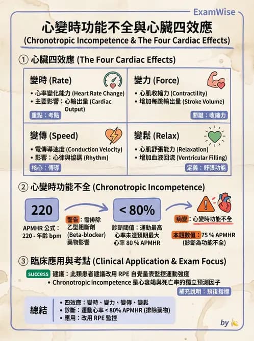 物治 - 心臟診斷工具與運動測試 - AI 圖文解析預覽