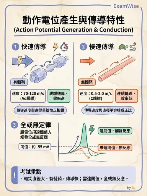 物治 - 神經系統生理 - AI 圖文解析預覽