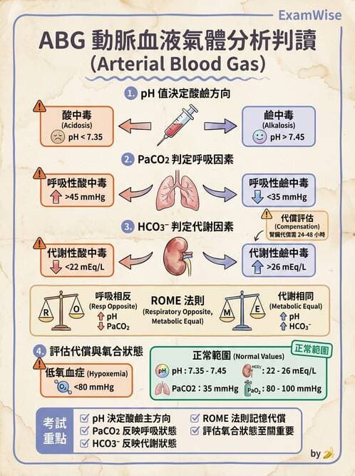 護理師 - 呼吸衰竭與胸腔護理 - AI 圖文解析預覽
