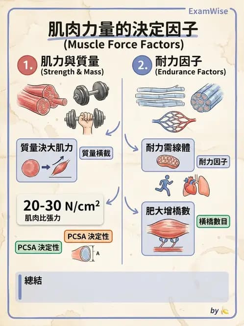 物治 - 肌肉收縮與纖維特性 - AI 圖文解析預覽