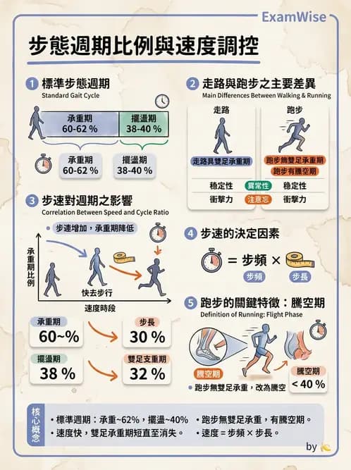 物治 - 步態週期與生物力學 - AI 圖文解析預覽