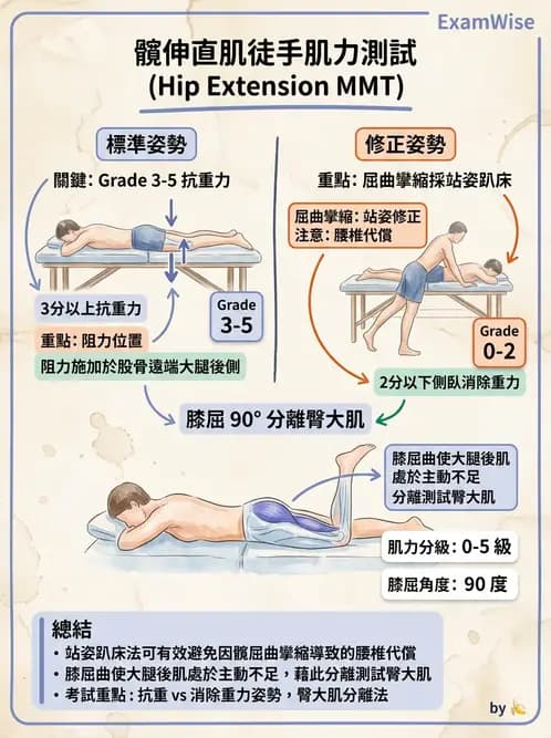 物治 - 下肢徒手肌力測試 - AI 圖文解析預覽
