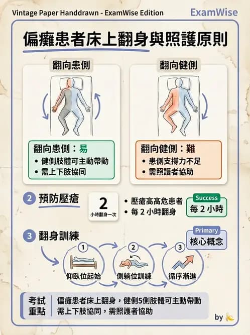 物治 - 腦中風姿勢控制平衡與轉位 - AI 圖文解析預覽