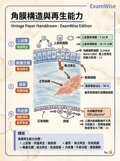 驗光師 - 眼球外層構造 - AI 圖文解析預覽