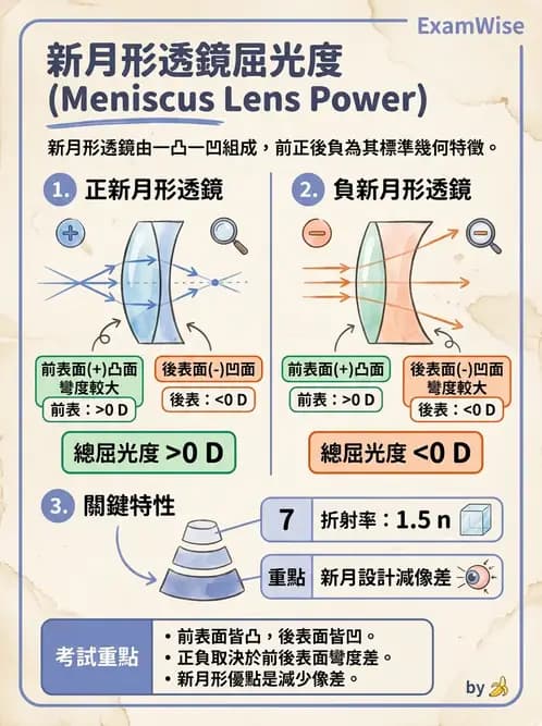 驗光師 - 透鏡屈光力與聚散度計算 - AI 圖文解析預覽