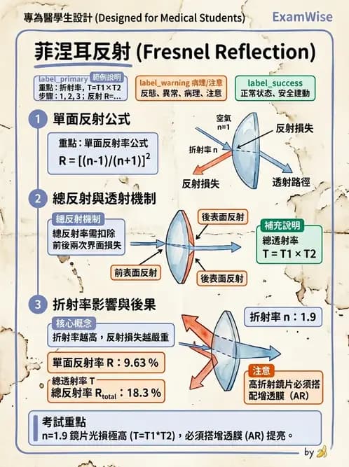 驗光師 - 鏡片材質、鍍膜與隱形眼鏡 - AI 圖文解析預覽