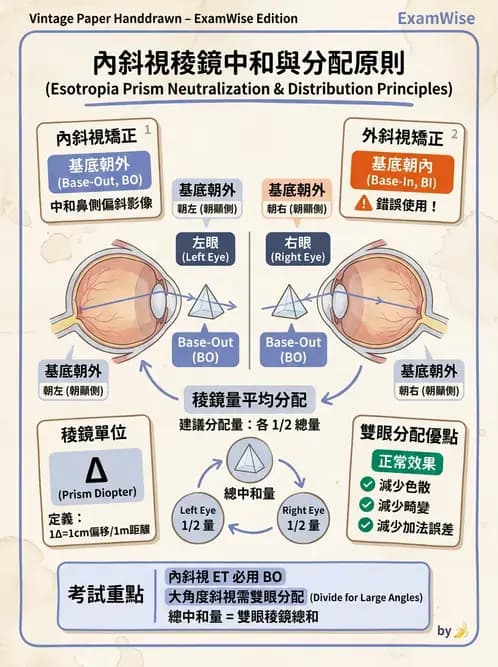 驗光師 - 稜鏡臨床應用 - AI 圖文解析預覽