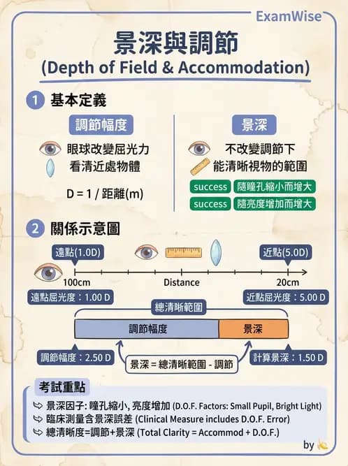 驗光師 - 景深、加入度與老花矯正 - AI 圖文解析預覽