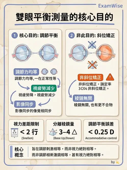驗光師 - 自覺式驗光流程與球面度判讀 - AI 圖文解析預覽