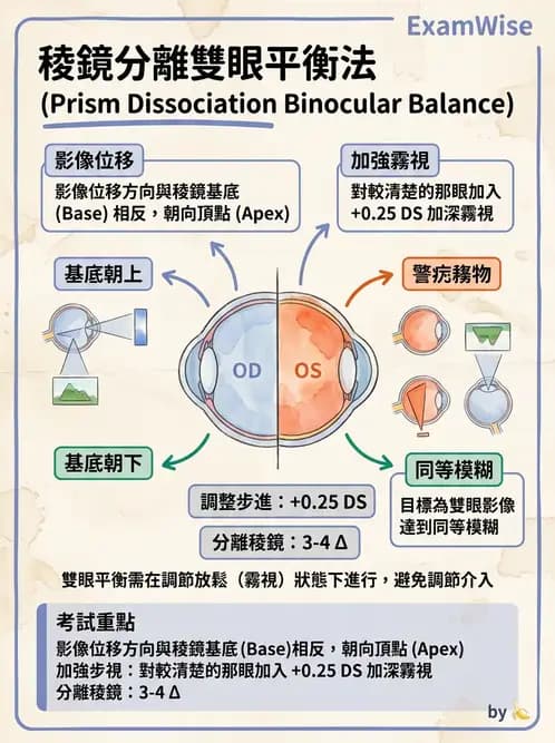 驗光師 - 自覺式驗光流程與球面度判讀 - AI 圖文解析預覽