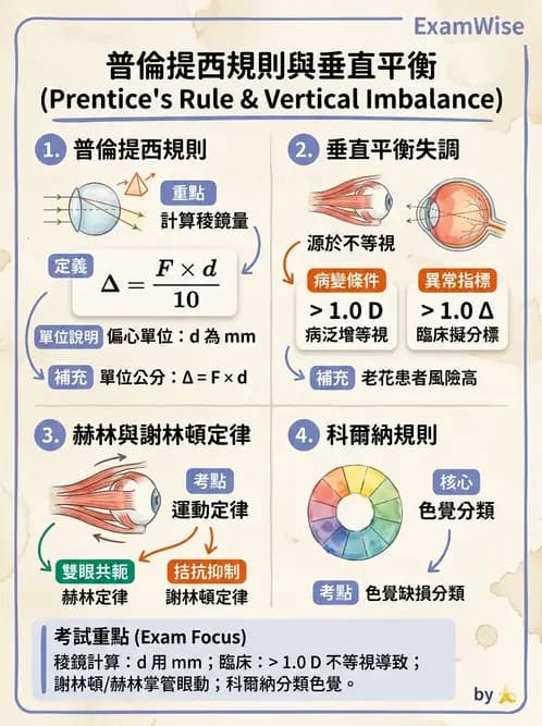 驗光師 - 稜鏡處方與垂直聚散處置 - AI 圖文解析預覽