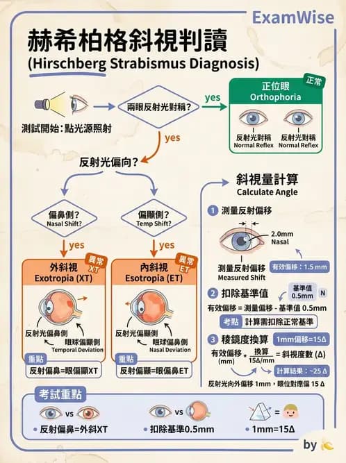驗光師 - 眼外肌運動與眼位初步檢查 - AI 圖文解析預覽