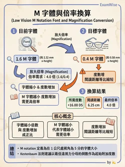 驗光師 - 放大原理與近距離光學計算 - AI 圖文解析預覽