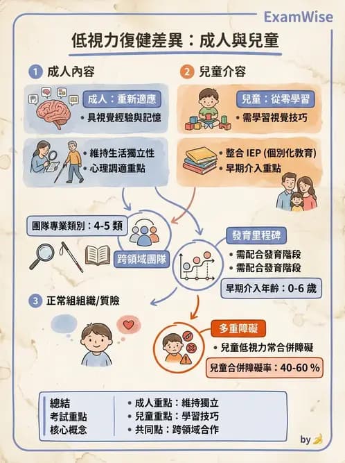 驗光師 - 低視力復健與心理適應 - AI 圖文解析預覽