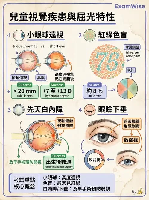 驗光師 - 視障的分類及流行分布 - AI 圖文解析預覽