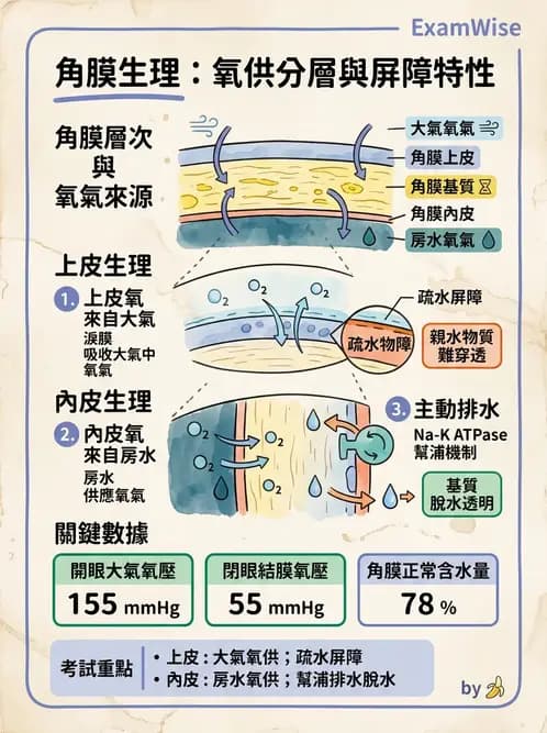 驗光師 - 眼球外層構造 - AI 圖文解析預覽