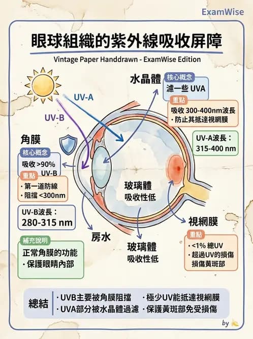 驗光師 - 水晶體與玻璃體 - AI 圖文解析預覽