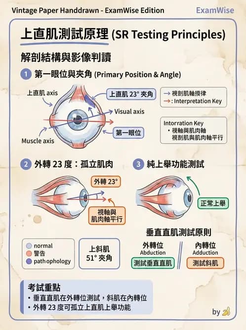 驗光師 - 眼外肌與眼球運動 - AI 圖文解析預覽