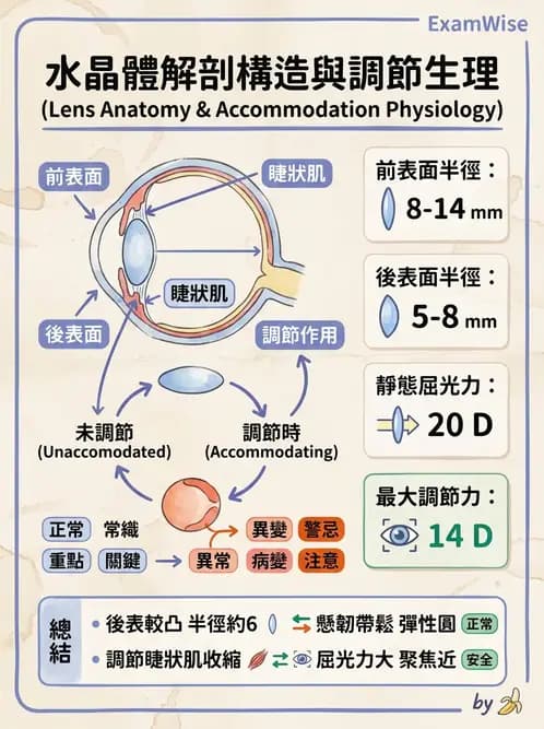 驗光師 - 水晶體與玻璃體 - AI 圖文解析預覽