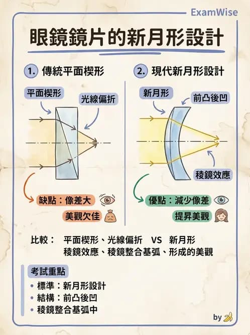 驗光師 - 稜鏡光學原理與度量 - AI 圖文解析預覽
