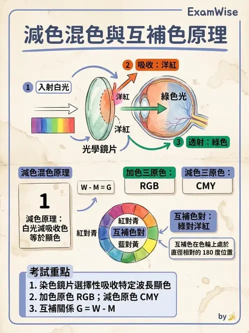 驗光師 - 鏡片材質、鍍膜與隱形眼鏡 - AI 圖文解析預覽