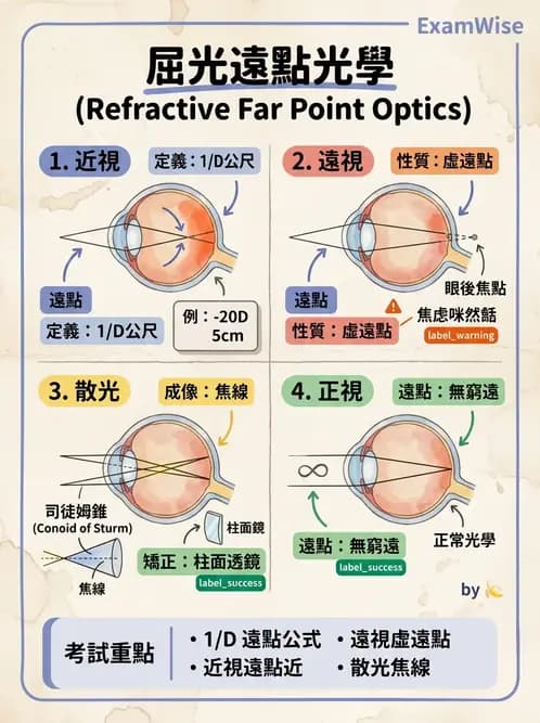驗光師 - 屈光不正與近視遠視 - AI 圖文解析預覽
