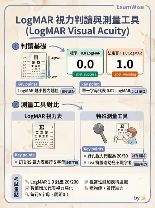 驗光師 - 視力檢查與視力值換算 - AI 圖文解析預覽