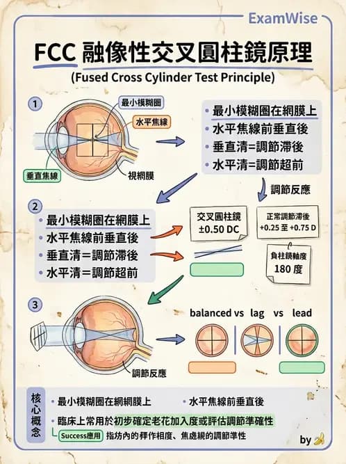 驗光師 - 老花眼主觀驗光與相對調節力 - AI 圖文解析預覽