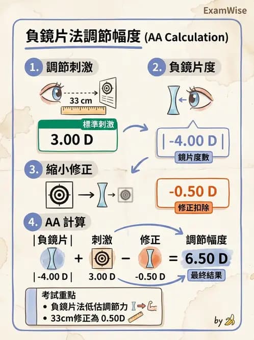 驗光師 - 老花眼概念、調節幅度與配鏡光學 - AI 圖文解析預覽