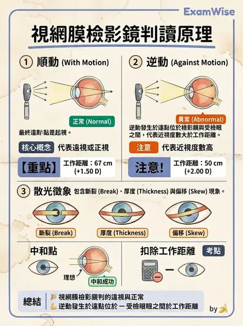 驗光師 - 視網膜檢影法 - AI 圖文解析預覽