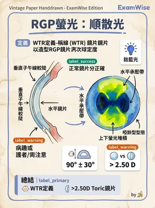 驗光師 - 硬式隱形眼鏡驗配與螢光判讀 - AI 圖文解析預覽