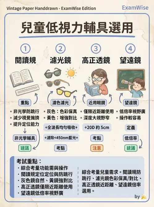 驗光師 - 低視力輔具臨床應用與選配 - AI 圖文解析預覽