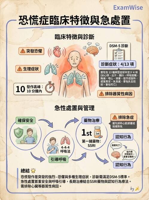 護理師 - 焦慮症與壓力相關障礙 - AI 圖文解析預覽