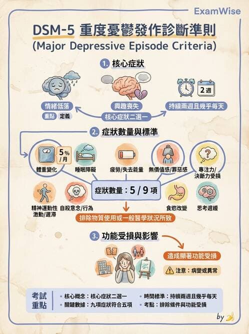 護理師 - 情感與思覺障礙綜合評估 - AI 圖文解析預覽