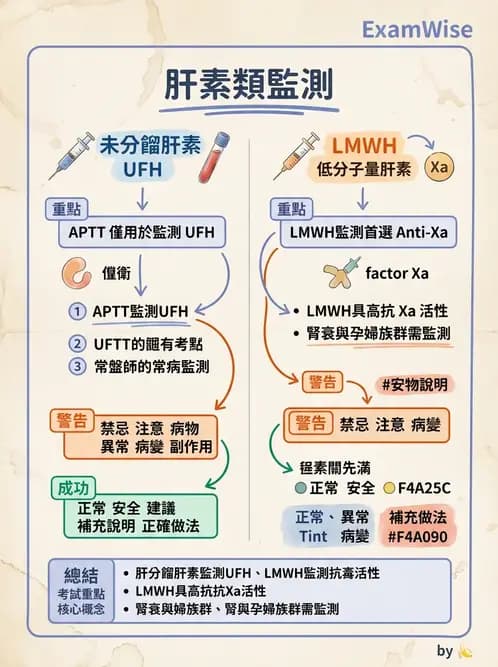 醫檢師 - 血栓性疾病與抗凝治療監測 - AI 圖文解析預覽