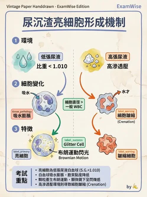 醫檢師 - 尿沉渣鏡檢與物理檢查 - AI 圖文解析預覽