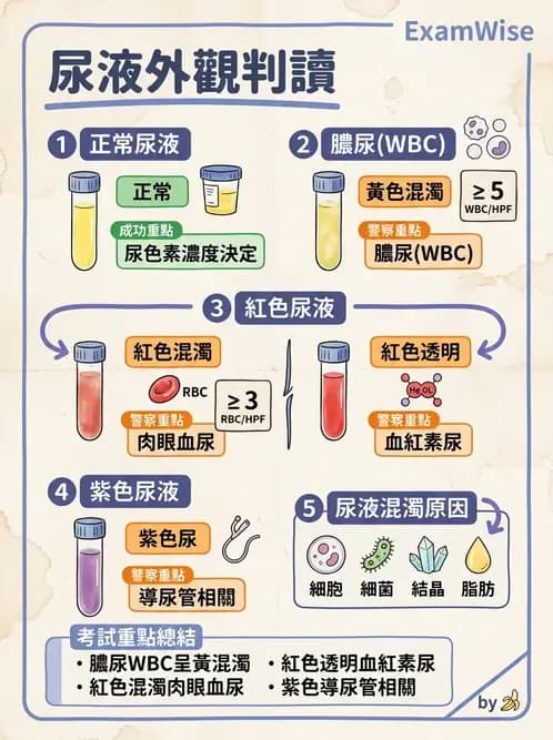 醫檢師 - 尿沉渣鏡檢與物理檢查 - AI 圖文解析預覽