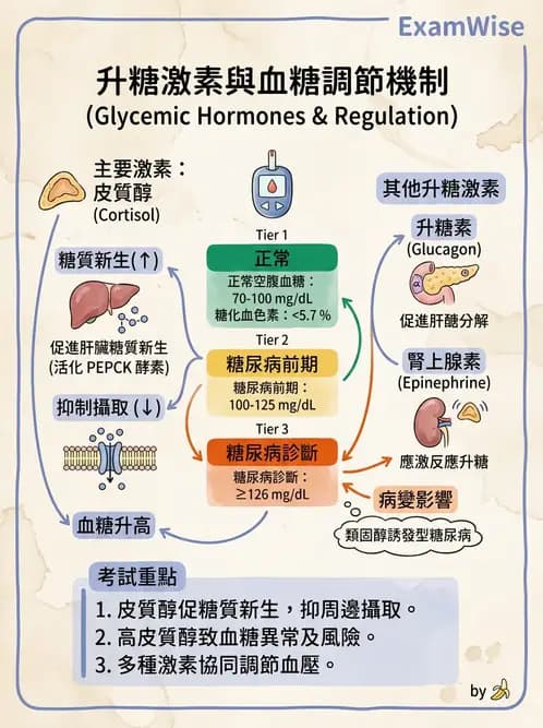 醫檢師 - 醣類代謝與糖尿病 - AI 圖文解析預覽