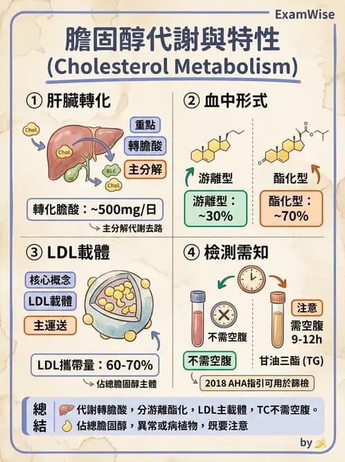 醫檢師 - 脂質代謝與酮體 - AI 圖文解析預覽
