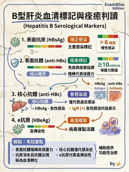 醫檢師 - B型肝炎病毒 - AI 圖文解析預覽