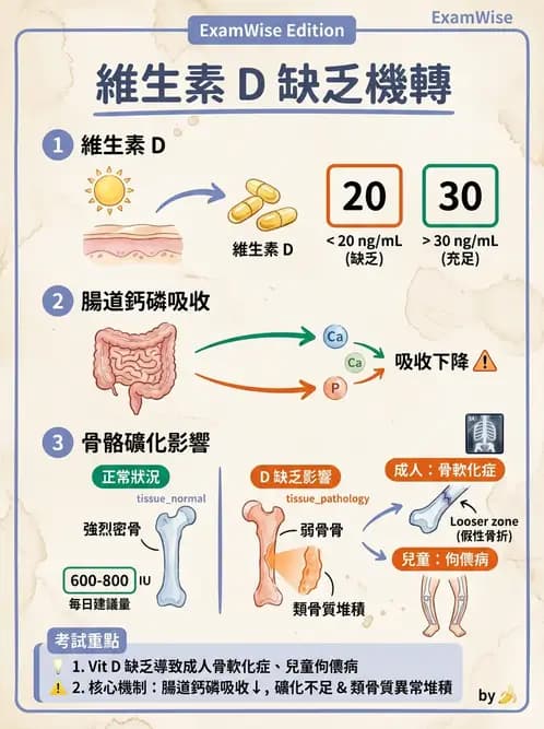醫檢師 - 物理和化學傷害及營養疾病 - AI 圖文解析預覽