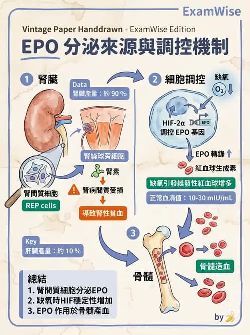 醫檢師 - 紅血球生理與形態 - AI 圖文解析預覽