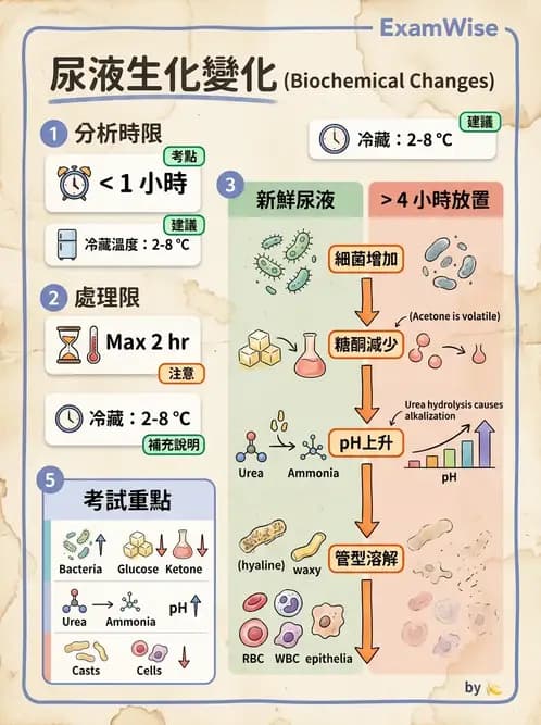 醫檢師 - 尿沉渣鏡檢與物理檢查 - AI 圖文解析預覽
