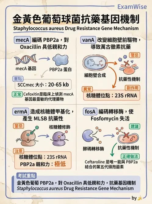 醫檢師 - 抗藥性機制 - AI 圖文解析預覽