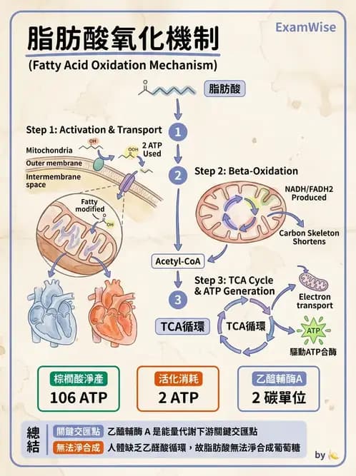 醫檢師 - 脂質代謝與酮體 - AI 圖文解析預覽