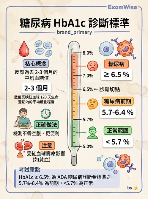 醫檢師 - 醣類代謝與糖尿病 - AI 圖文解析預覽
