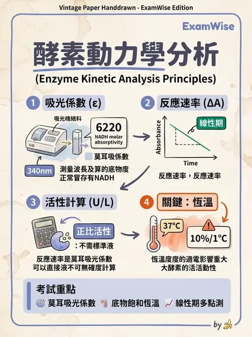 醫檢師 - 臨床酵素學基礎 - AI 圖文解析預覽