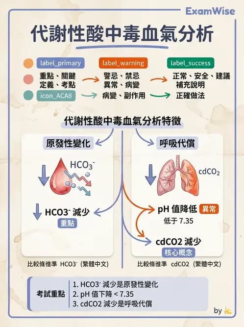 醫檢師 - 血液氣體分析及酸鹼平衡 - AI 圖文解析預覽