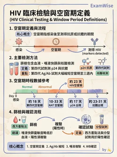 醫檢師 - 反轉錄病毒(HIV/HTLV) - AI 圖文解析預覽
