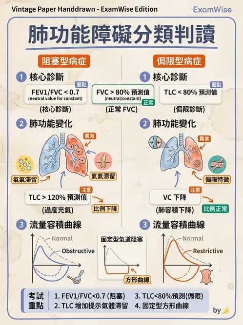 醫檢師 - 肺功能判讀與氣體交換 - AI 圖文解析預覽